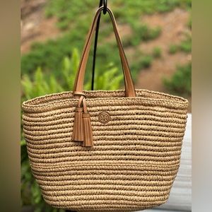 Tory Burch Straw Tote - Excellent/Like-new Condition